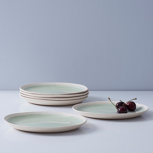 Finsbury Set of 4 side plates, Dia21.5cm, Light Green