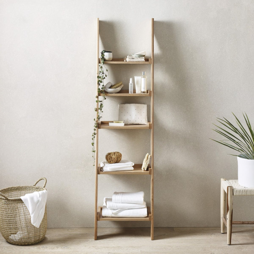  Ladder shelf, 180 x 48 x 35cm, Oak