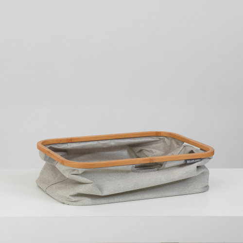  Foldable Laundry Basket, 40 Litre, Grey