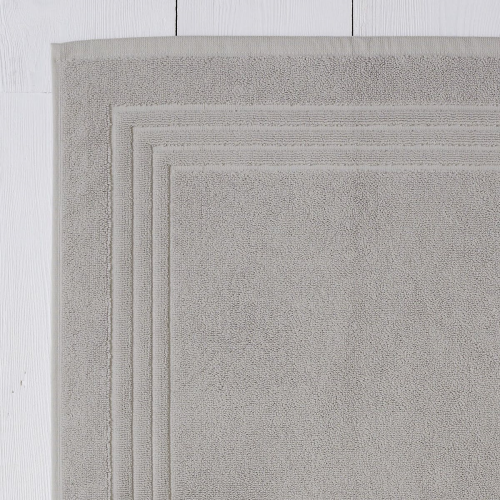 Egyptian Cotton Bath mat, 50 x 80cm, Pearl Grey