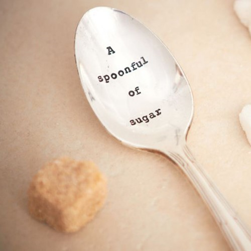 Spoonful Of Sugar Teaspoon, 13cm, Silver Plated