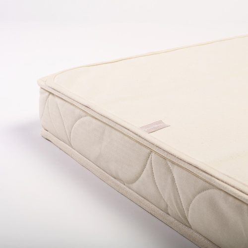 Organic Cot Bed Mattress protector, W70 x L140cm, Natural