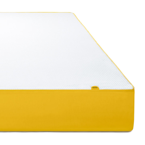 The Original Small double mattress, 190 x 120 x 25cm, White/Yellow