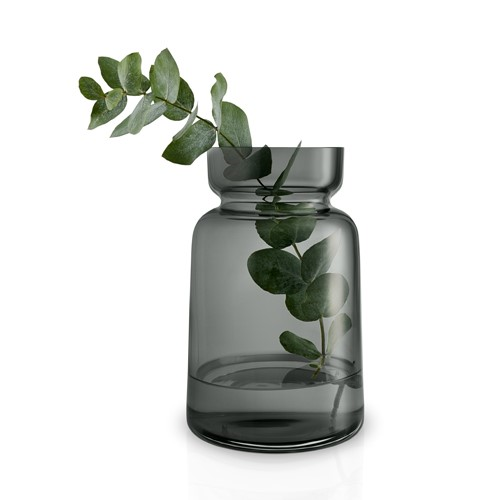 Silhouette Vase, H18.5 x Dia12cm, Smoke Glass