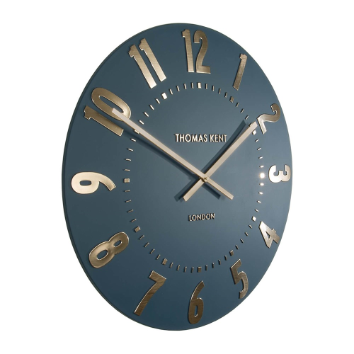 Mulberry Large wall clock, 51cm, Midnight Blue Resin
