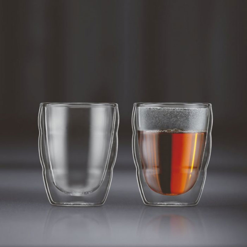 Pilatus Double Walled Set of 2 Tumblers, 250ml, Clear