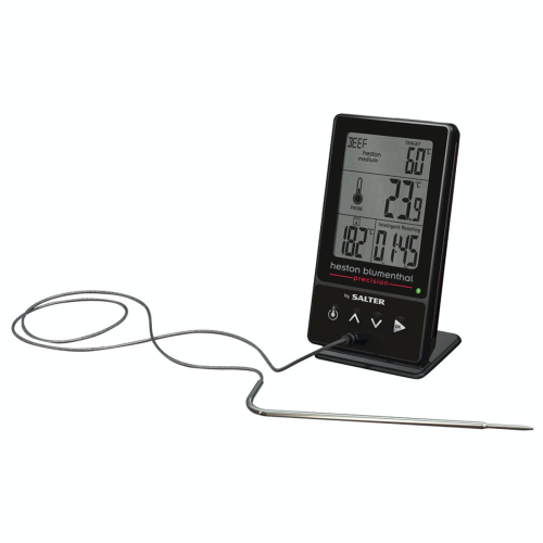 Heston 5-in-1 digital kitchen thermometer, L14.5cm, Black And Silver
