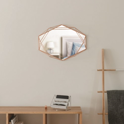 Prisma Mirror, 57 x 43 x 10cm, Copper