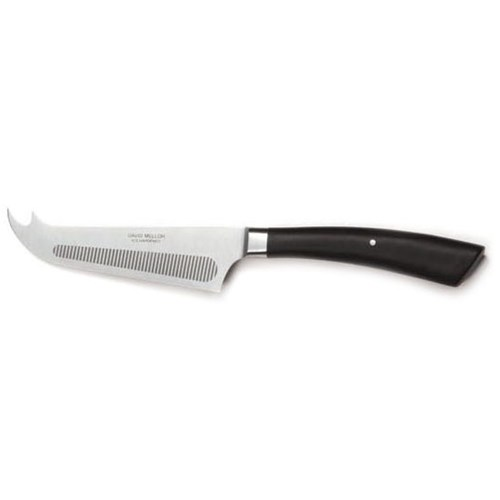  Cheese knife, stainless steel black handle