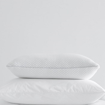 Memory Foam Comfort Pillow, 50 x 75cm, white