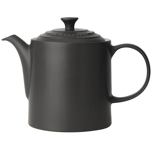 Stoneware Grand teapot, 1.3 litre, Satin Black