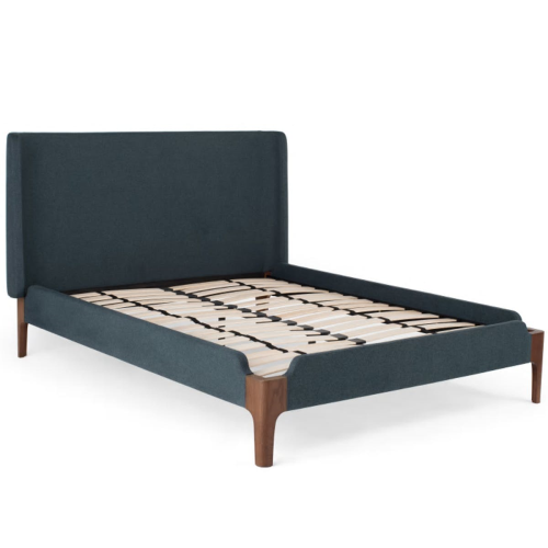 Roscoe Super king size bed, H114 x W202 x D215cm, Aegean Blue