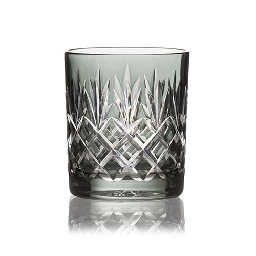 Pineapple Pair of double old fashioned tumblers, 28cl, Smoke