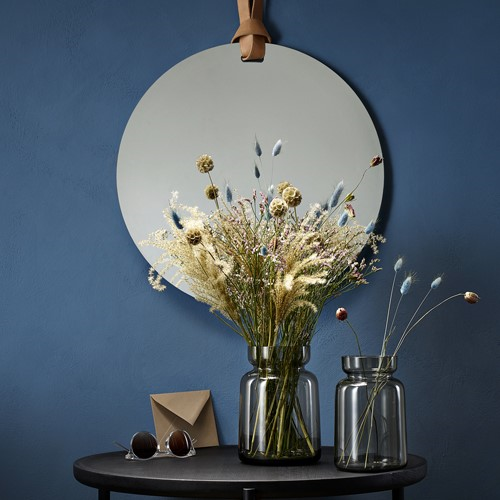Silhouette Vase, H18.5 x Dia12cm, Smoke Glass