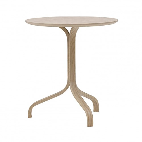 Lamino Side table, Dia46 x H49cm, Beech