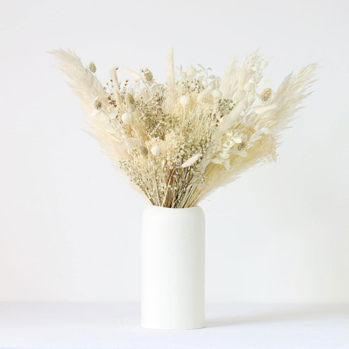 Natural Whites Large hand-tied bouquet, H42-48cm, Ecru
