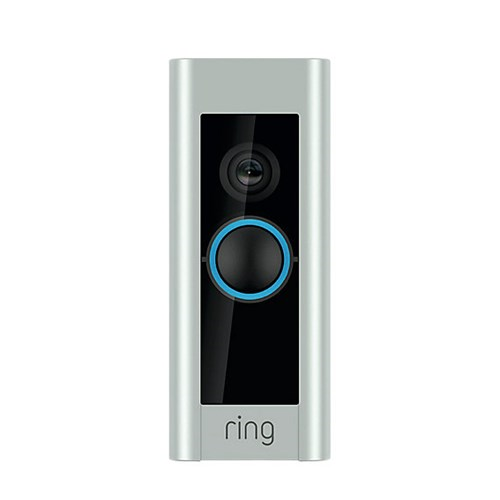 Pro Video Doorbell with chime, Silver/Black