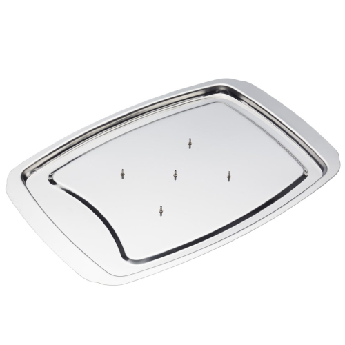  Spiked carving tray, 37 x 28cm, stainless steel
