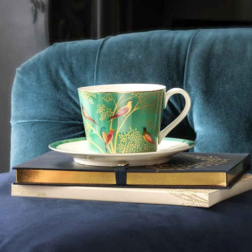 Chelsea Collection Teacup and saucer, 20cl, green