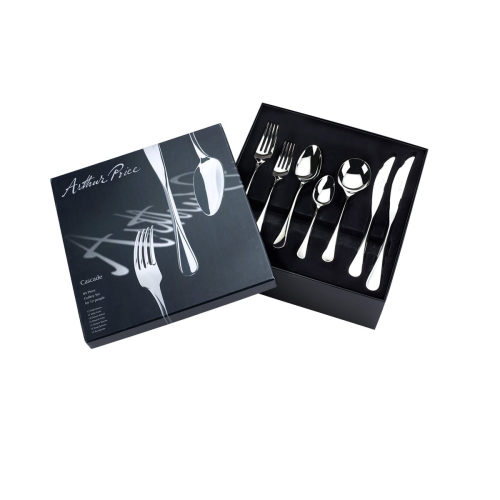 Signature-Cascade 84 piece cutlery set, Stainless Steel