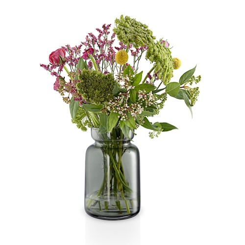 Silhouette Vase, H18.5 x Dia12cm, Smoke Glass