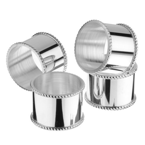 Mounted napkin ring, Silver Plate