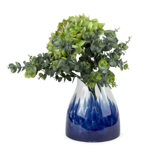  Small Dapple Vase, Blue, Green