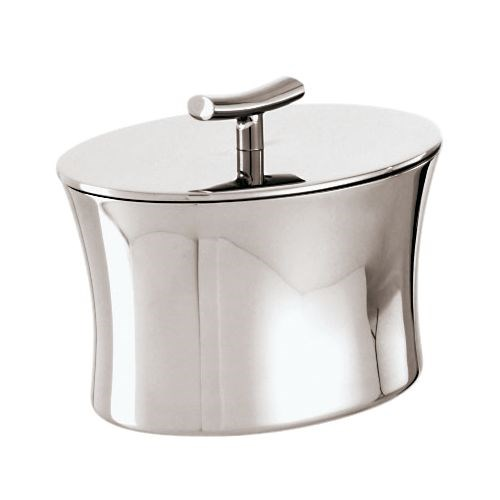 Bamboo Sugar bowl with lid, stainless steel