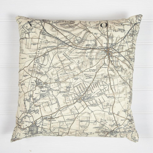  Cushion with personalised map, 30 x 30cm