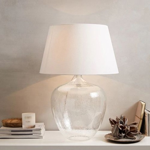 St Ives Table lamp, H72 x Dia50cm, Clear Glass