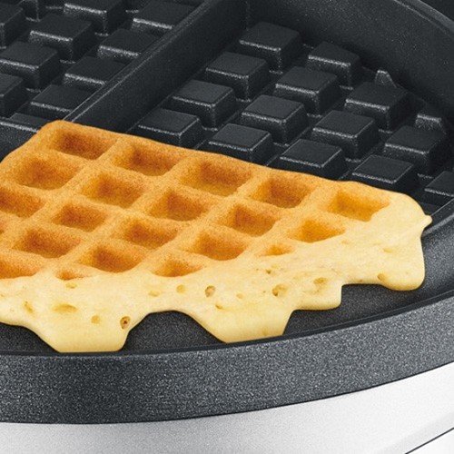 The No Mess Waffle Waffle maker, Stainless Steel