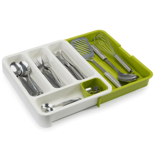  Drawer store cutlery drawer, White/ Green