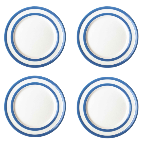  Set of 4 lunch plates, 25.4cm, Blue