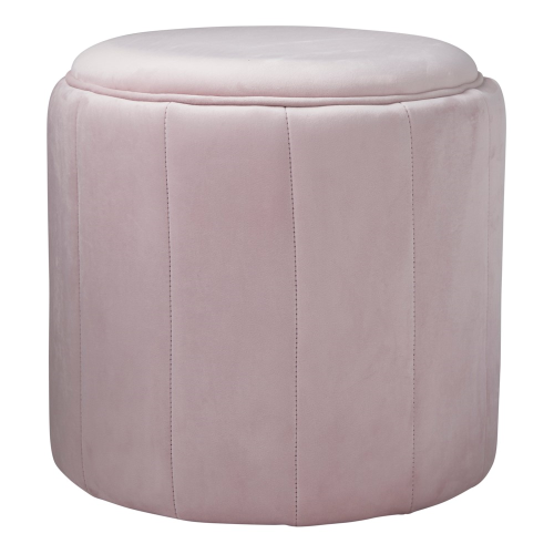  Round plush stool, L43 x W43 x D42cm, Pink