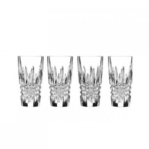 Lismore Diamond Set of 4 shot glasses, 10.5cm