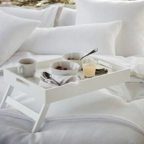 Breakfast in Bed Tray, H27 x W40 x L55cm, Matte White