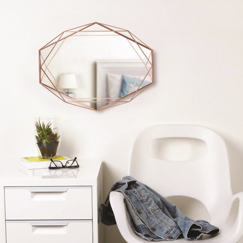Prisma Mirror, 57 x 43 x 10cm, Copper
