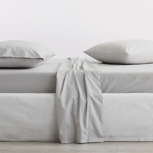 300 Organic Percale Pair of standard pillowcases, 50 x 75cm, dove