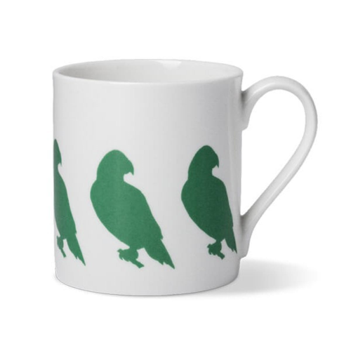 Parakeet Mug, H9cm, Green