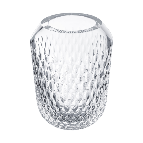 Folia Large vase, clear crystal