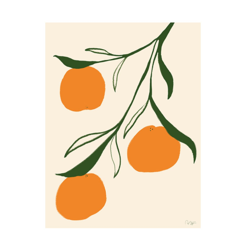 Orange - Anna Morner Art print, H70 x D50cm, Multi