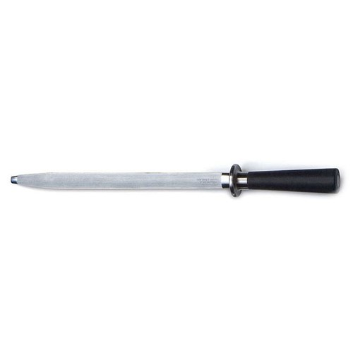  Sharpening steel, stainless steel black handle