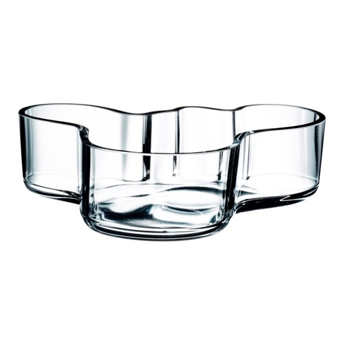 Alvar Aalto Bowl, 5 x 19.5cm, Clear