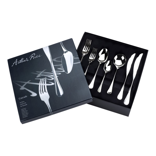 Signature-Cascade 56 piece cutlery set, Stainless Steel