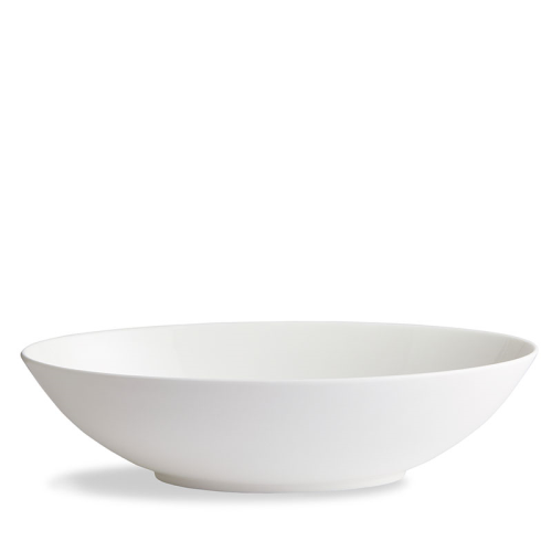 White Oval open serving dish