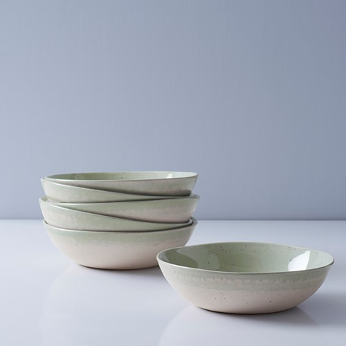 Finsbury Set of 6 bowls, Dia17.5cm, Light Green