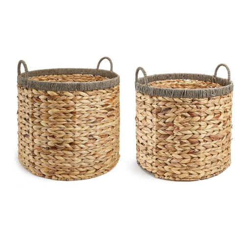 Northcote Set of 2 round baskets, Natural