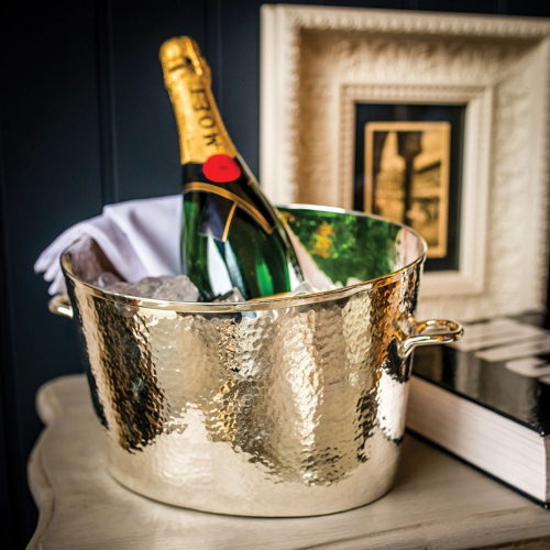 Palace Champagne bath - small, 17.1 x 21.6 x 21.5cm, Silver Plate, Stainless Steel And Brass