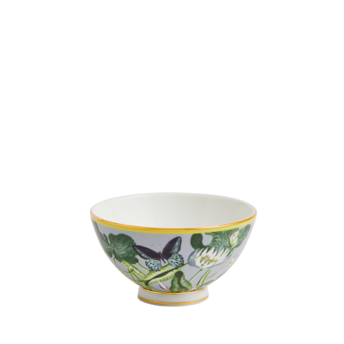 Wonderlust Waterlily Gift Bowl, D11cm, Grey/Floral