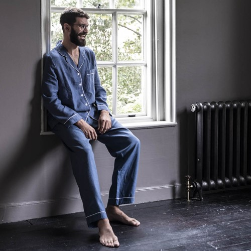 Pyjama trouser set - small, Blueberry